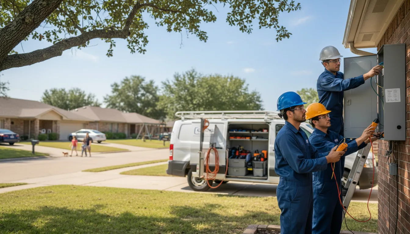 Certified electrician providing emergency electrical services in Adona, AR